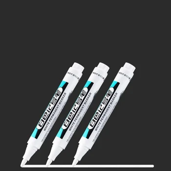 0.7 mm Beyaz boya kalemi Kalem 20mm Derin Delik İşaretleyiciler Kalem Seti Su Geçirmez Kalıcı Yağlı Kalemler Kaya Ahşap Metal Cam Fayans