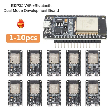 1-10 adet ESP-32S ESP-WROOM-32 ESP32 WiFi Bluetooth Uyumlu Geliştirme Kurulu 802.11 b / g / WiFi + BT modülü Ultra Düşük Güç 32bit CPU