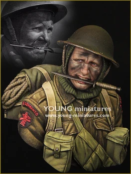 1/10 İngiliz Komandoları İKINCI dünya savaşı Reçine Şekil Büstü GK Askeri tema Dünya Savaşı II Kaplanmamış Hiçbir renk