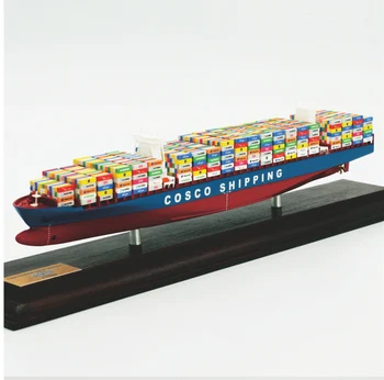 1: 1000 Ölçekli 35cm COSCO Bir Konteyner Gemisi Modeli Nakliye Şirketi Hediye Erkek