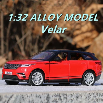 1:32 Land Range Rover Velar alaşım Araba Modeli Diecast & oyuncak Metal Araçlar oyuncak Araba Modeli Yüksek Simülasyon ses ışık oyuncak hediye