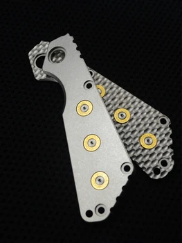 1 adet Titanyum Alaşımlı Strider ST SNG Katlanır bıçak sapı Kavrama Yama CNC Custom Made Ölçekli Tutucu DIY Aksesuarları Parçaları kaymaz