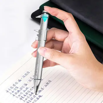10 Adet Şık Yazma Kalem Kaliper Taşınabilir Esnek Zarif Kaliper Tükenmez kalem Sınıf Tükenmez Kalem