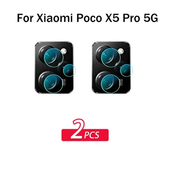 2 ADET Lens Filmi İçin Xiaomi Poco X5 Pro 5G Kamera Koruyucu İçin Xiaomi Poco M4 M3 Pro X3 Pro X3 NFC X3 GT Poco X4 Pro 5G Yumuşak Film
