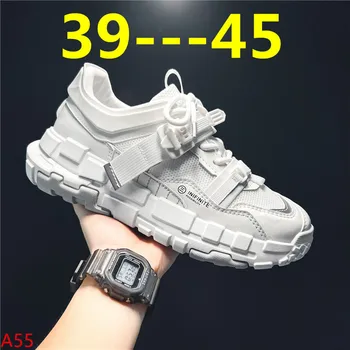 2023 İlkbahar ve Sonbahar Yeni erkek Kore spor ayakkabı moda ayakkabılar Öğrenci rahat ayakkabılar Açık spor ayakkabı Erkekler size45
