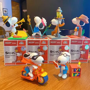 2023 Snoopy Oyuncak Kawaii Karikatür Araba Dekorasyon Ev Masaüstü Dekorasyon çocuk doğum günü hediyesi