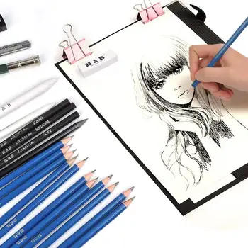 23 adet Eskiz Kalemleri Profesyonel Eskiz Çizim Kalem Seti Seti Ahşap Kalem Sanat Malzemeleri Okul Öğrencileri kalem seti