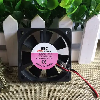 6015 için 6 CM 12 V 60*60 * 15mm 2-Wire Yağ Soğutma Fanı