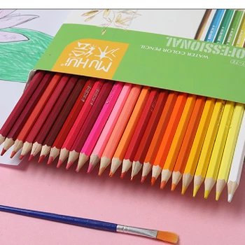 72 Renk Suluboya çizim seti Renkli Kalemler Sanatçı Boyama Eskiz Ahşap renkli kurşun kalem Okul Sanat Malzemeleri