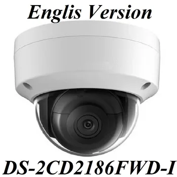 Alarm olmadan/Ses Eng-Verison DS-2CD2186FWD-I H. 265 8MP IP web dome POE kamera Ağ Dome Kamera 120dB Geniş Dinamik Aralık