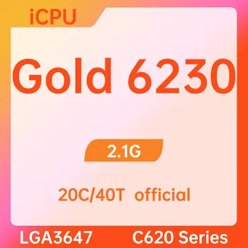 Altın 6230 SRF8W 2.1 GHz 20 Çekirdek 40 İplik 27.5 MB 125W LGA3647