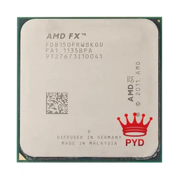 AMD FX Serisi FX-8150 FX 8150 FX8150 Sekiz Çekirdekli İŞLEMCİ FD8150FRW8KGU Soket AM3+