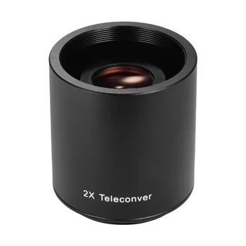 Andoer 2X Telekonvertör Lens Manuel Odaklama Dönüştürücü Lens için 650-1300mm 500mm 420-800mm Kamera T montajlı Lensler