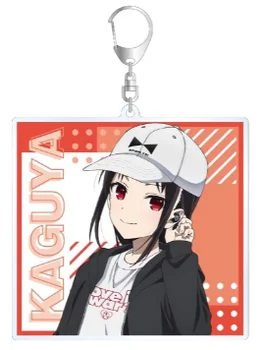 Anime Kaguya-sama: Aşk Savaş Akrilik Kolye Anahtarlık Shinomiya Kaguya Fujiwara Chika Akrilik Kolye Anahtarlık şekilli kalıp