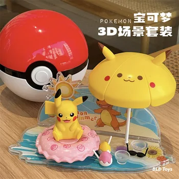 Anime Pokemon Elf Topu Aksiyon Figürü Pikachu Eevee Charmander Cep Canavar Pokeball Deformasyon Koleksiyon Model Oyuncaklar Hediye