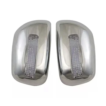 Araba Krom Gümüş Dikiz Yan Cam ayna kapağı Trim dikiz aynası Kabuk Kapakları 2001-2007