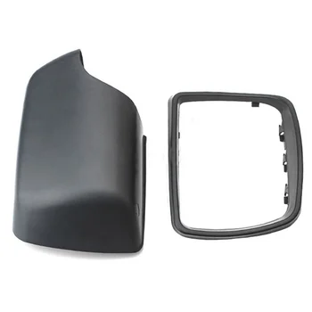 Araba Siyah dikiz aynası Kapağı Kabuk Yan Ayna Kapakları için Yedek ile E53 X5 2000-2006 Sağ