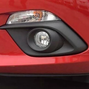 Araba Ön Tampon Sis lamba çerçevesi, Ön Sis Lambası Kapağı, Sis Lambası Grille Trim için Mazda 3 Axela 2014 2015 2016