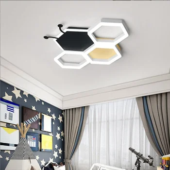 Avizeler ışıkları yaratıcı çocuk yatak odası LED tavan Modern akıllı yemek odası karikatür iç dekorasyon lambaları