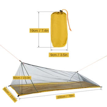Açık Kamp Çadır Seyahat Ultralight Mesh Çadır Taşınabilir Sivrisinek Böcek Bug Kovucu Net
