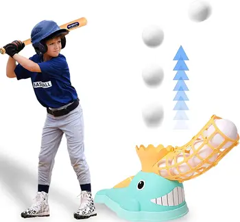 Açık Spor çocuk için oyuncak Beyzbol Yunuslama Makinesi Otomatik Beyzbol Makinesi Eğitim Öğrenme Aktif Oyun Çocuk Çocuk Hediye