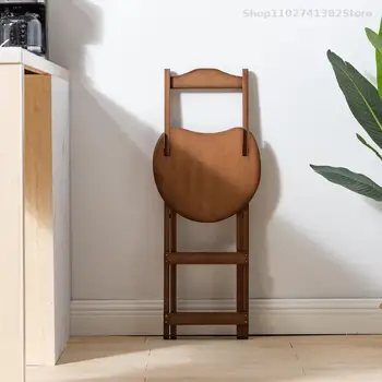 Bambu bar sandalyesi Yüksek Sandalye Katlanabilir Küçük Daire Ev yüksek bar taburesi bar sandalyesi Süt Çay Dükkanı Ön Comedor 4 Sillas