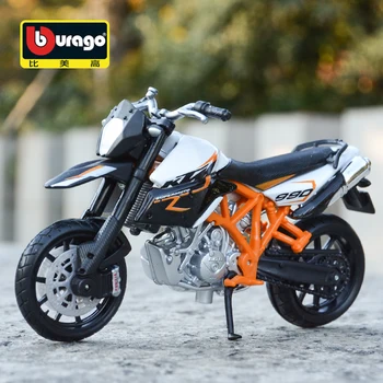 Bburago 1: 18 KTM 990 Supermoto R Alaşım Motosiklet Modeli Diecast Metal Oyuncak Yüksek Simülasyon Koleksiyonu Çocuk Doğum Günü Hediyeleri İçin