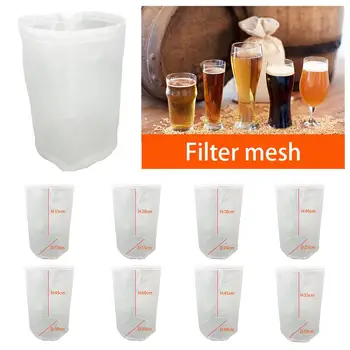 Bira filtre torbası Taşınabilir İnce Örgü Çay Bira Kahve Yağı yeniden kullanılabilir filtre torbaları Çok Fonksiyonlu Yıkanabilir Kahve Şarap Süzgeç Çanta