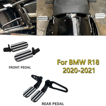 BMW için R18 2020 2021 2022 Motosiklet Ön Footrest Peg Pedalı Yolcu Footpeg kurulum seti Ön Footrest CNC Alüminyum