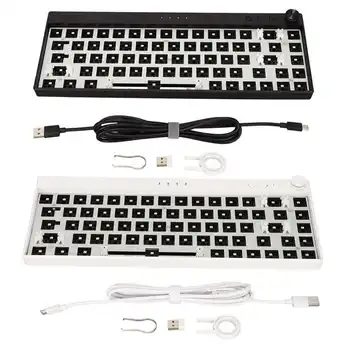 DIY Mekanik Klavye Seti 68 Tuşları RGB Ergonomik Anahtarı Hot Swap Güçlü ABS Özel Oyun Klavyesi