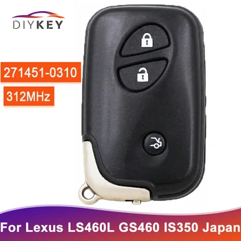 DIYKEY Kurulu ID: 271451-0310 Akıllı Uzaktan 312MHz Lexus LS GS IS 2006 2007 2008 2009 2010 2011 2012 3 Düğmeler Fob Araba Anahtarı