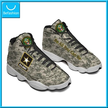 Dropshipping Baskı Talep Üzerine Özel basketbol Sneaker ABD Amerika Birleşik Devletleri Askeri ABD Ordusu Özel Baskı POD Ayakkabı Ücretsiz Kargo