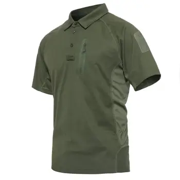EKLENTSON Erkekler Taktik T-Shirt Yaz Hızlı Kuru Açık Yürüyüş Çekim Avcılık Gömlek Savaş T Shirt