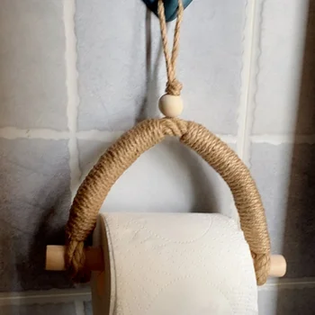 El dokuması Japon tarzı kağıt rulo tutucu Tuvalet Punch - ücretsiz Doku Kutusu kağıt havlu tutacağı Banyo Dekorasyon Süsler