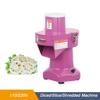Elektrikli Sebze Küp Meyve Dicer Kesme Makinası Ev 110 V / 220 V Patates Dilimleme Havuç Dicing Lahana Parçalayıcı Kesici