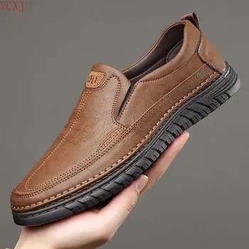 Erkek ayakkabıları Trend Sürüş erkek Rahat deri ayakkabı erkek El Yapımı Dikişli Yumuşak Taban Ayakkabı Zapatos De Hombre Tasarımcı Loafer'lar Erkekler