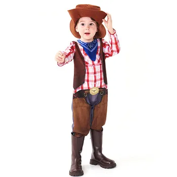Erkek Cadılar Bayramı Kovboy Şerif Kostümleri Çocuk Çocuk Matador Cosplay Karnaval Purim Festivali Geçit Sahne Rol Oynamak Parti Elbise