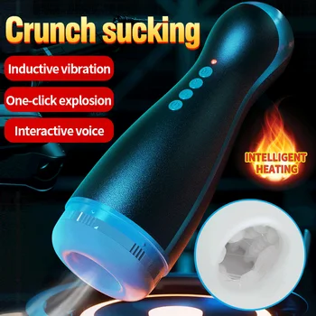 Erkek mastürbasyon kupası Pussy Seks Oyuncakları Titreşim Tam Otomatik Vajina Dayanıklılık Egzersiz Erkek Yetişkin Ürünleri Vakum cep kupası