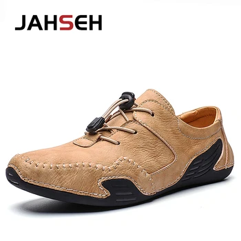 Erkekler rahat ayakkabılar Loafer'lar Hakiki Deri El Yapımı Ayakkabı Tasarımcısı Erkek Tembel Moccasins Erkekler sürüş ayakkabısı Artı Boyutu 38-46