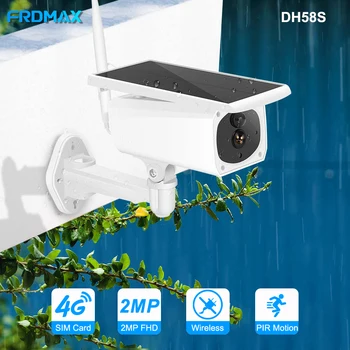 FRDMAX 4G Güneş IP Kamera WİFİ Açık Kablosuz 1080P FHD Gözetim Kamera Güvenlik Koruma CCTV PIR Algılama IP66 CamHi