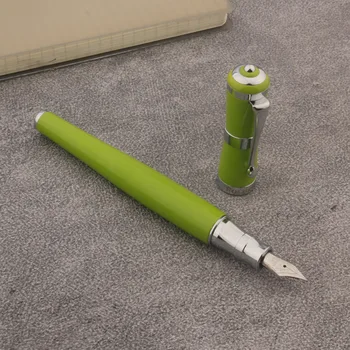 Fuliwen 2051 dolma kalem Metal Kaligrafi Çok Fonksiyonlu Kalem 0.5 mm Uç yeşil İş Okul Malzemeleri Kırtasiye mürekkep Kalemler