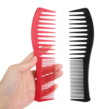 Geniş Diş Saç Kesim Tarak Kıvırcık Dolaşık Açıcı Saç Fırçası Anti-statik Kuaför Kuaförlük Boyama Tarak Profesyonel Salon Styling Aracı