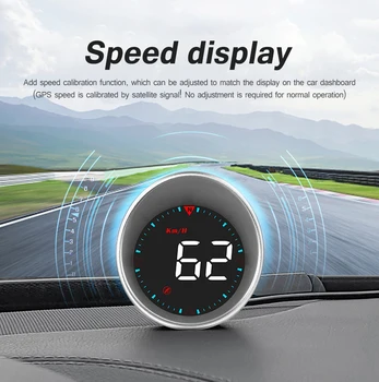 GPS HUD Araba Head Up Ekran Hız Göstergesi Monitör kart bilgisayar Akıllı dijital alarmlı saat Hatırlatma Ölçer Oto Elektronik Aksesuarları