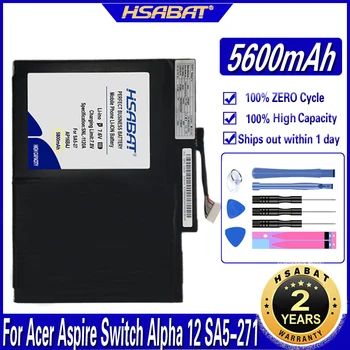 HSABAT AP16B4J 5600mAh Laptop Batarya için Acer Aspire Anahtarı Alfa 12 SA5-271 Piller