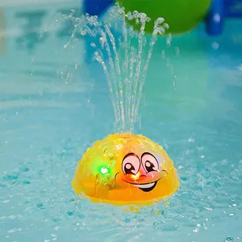 Indüksiyon Su püskürtme topu çocuk Oyuncak Banyo Su Oyun Oyuncaklar Eğlenceli Yağmurlama Elektrikli Hafif Müzik LED Hediye Çocuklar için VG76