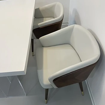 Iskandinav Ofis Minimalist Yemek Sandalyesi Lüks Ahşap Koltuk Yüksek Kaliteli salon sandalyeleri Rahat Chaises Hautes Mobilya