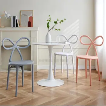 İskandinav plastik yemek sandalyesi modern basit arkalığı restoran süt çay dükkanı yaratıcı kızlar dresser makyaj koltuğu