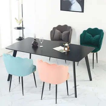 İskandinav yemek Sandalyesi mutfak mobilyası makyaj Koltuğu Ins Lüks yemek sandalyeleri Prenses Arkalığı Kombinasyonu Soyunma Tırnak Sandalye TG