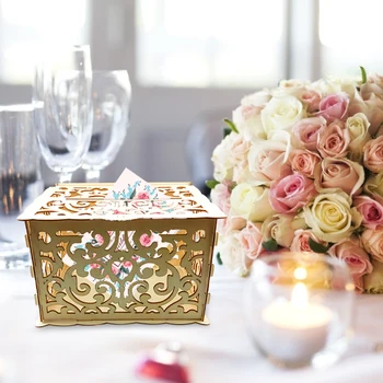 İçi boş düğün Resepsiyon tebrik kartı kutusu yaratıcı Doğum günü partisi dekor durumda