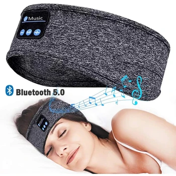 Kablosuz bluetooth Uyku Kulaklık Spor Kafa Bandı İnce yumuşak Elastik Rahat Müzik Kulaklık Uyku Maskesi Gözler için Uyku
